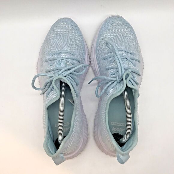 Avia Light Blue Memory Foam Lightweight Knit Sneakers Women's 11 Lace Up Low Top - Picture 6 of 10